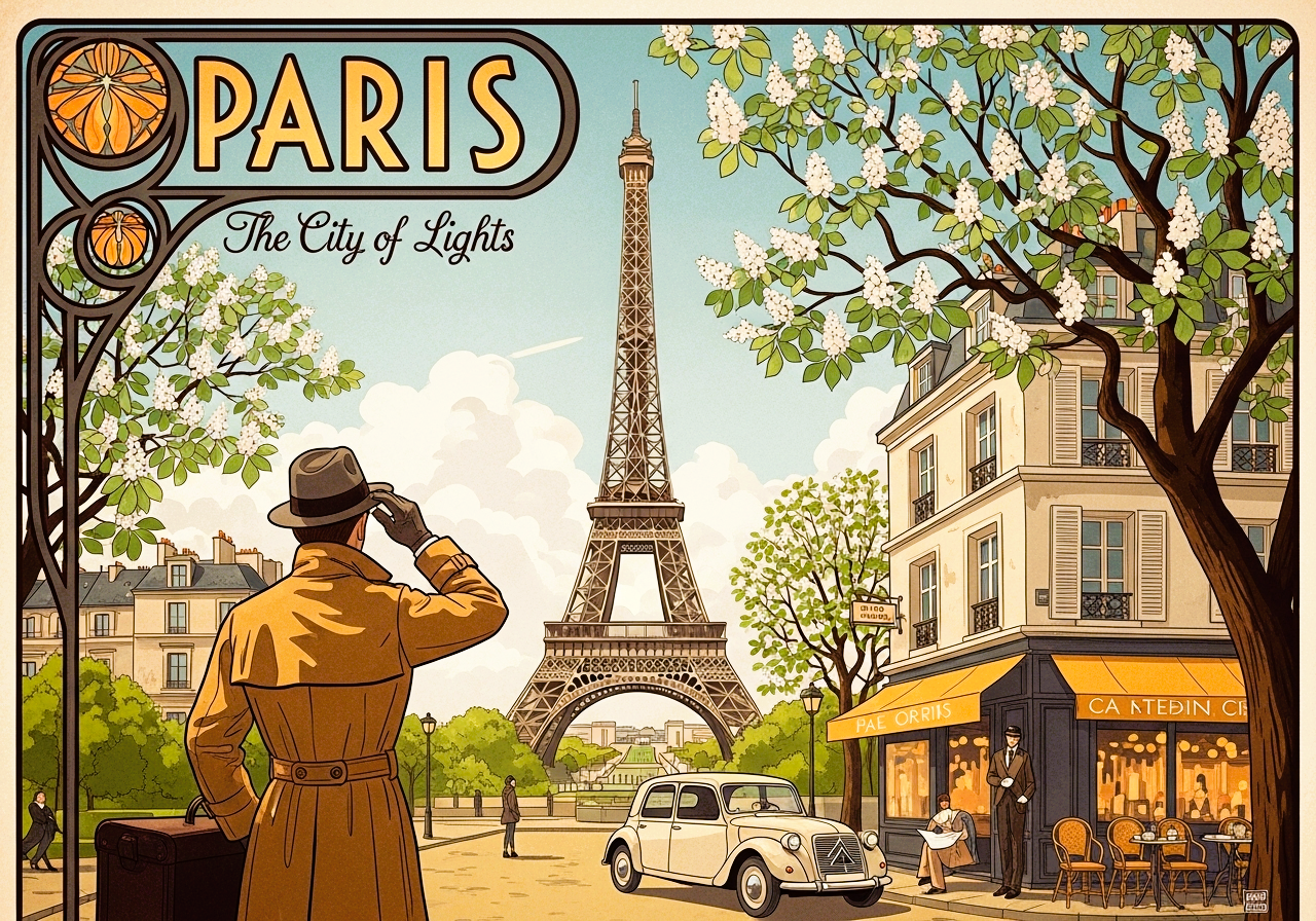 The Art of the Flâneur: A Slow Guide and Timeless Paris Wallpaper Collection